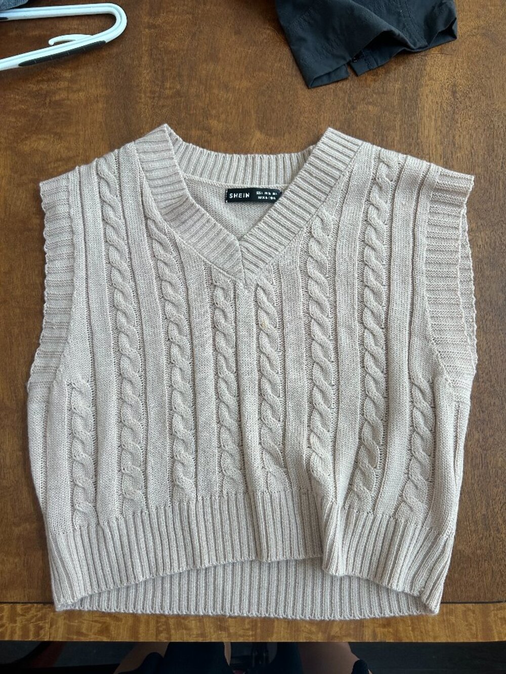 Tan lightweight sweater vest